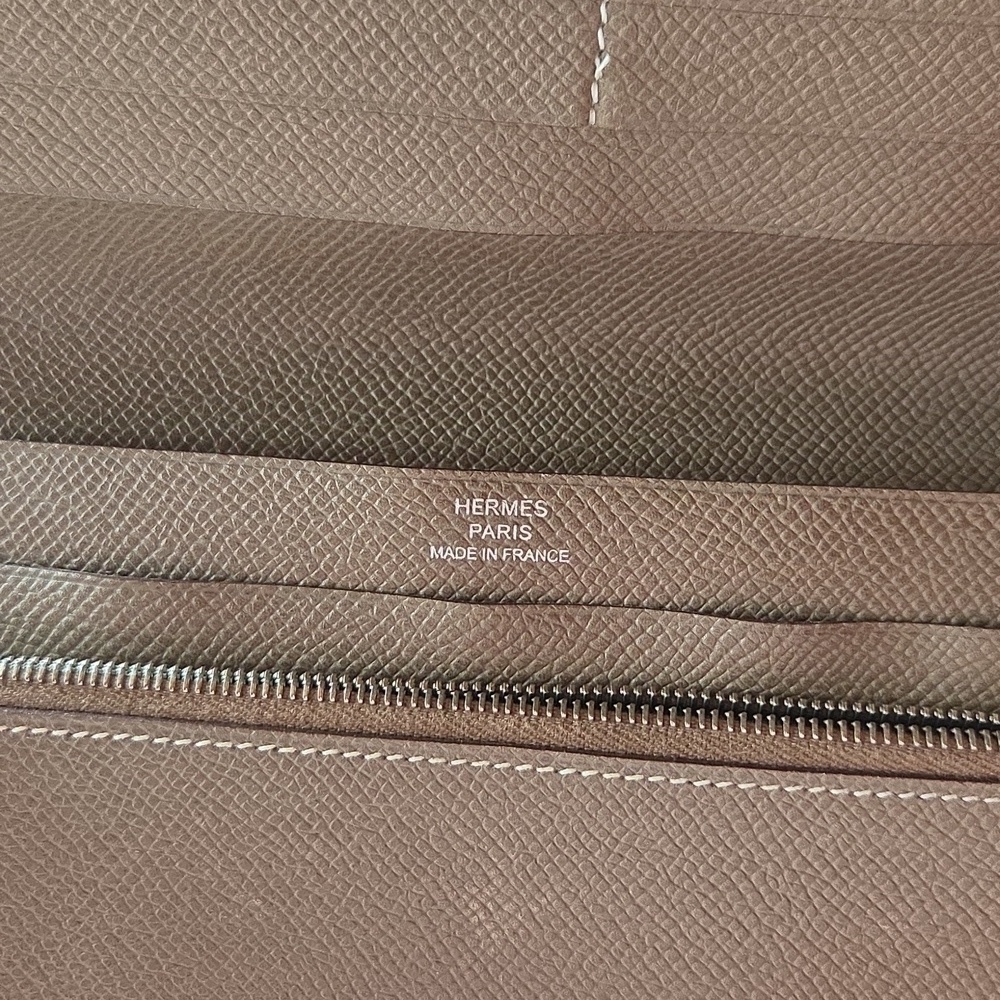 Hermes Taupe Leather Organizer - Picture 8 of 9